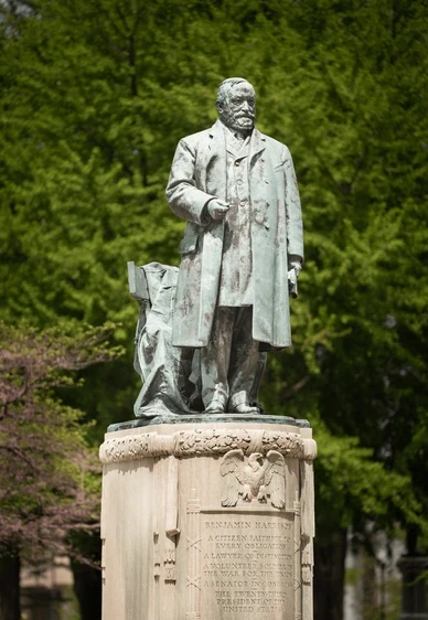 Benjamin Harrison Statue - USA Indianapolis Image