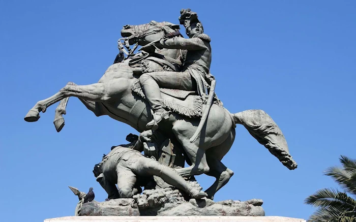 Bernardo O'Higgins Heykeli - Şili Rancagua Görseli