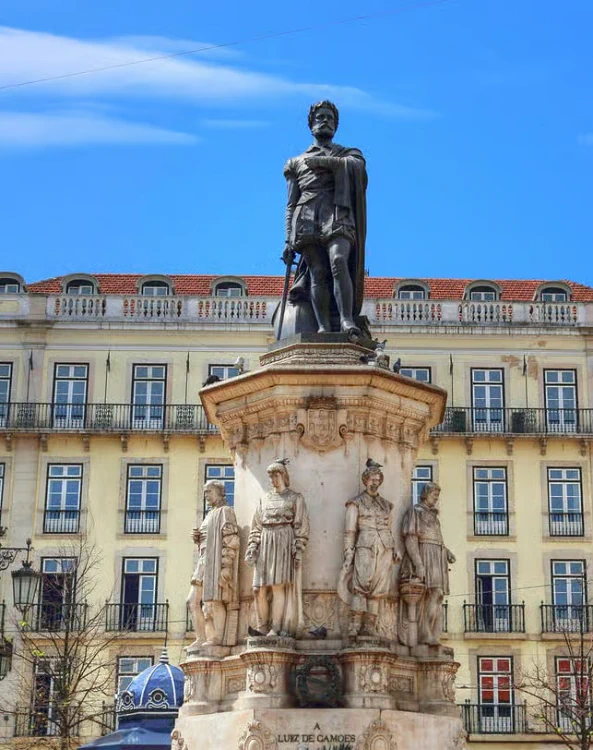 Camoes Sculpture – Portugal Lisbon Image