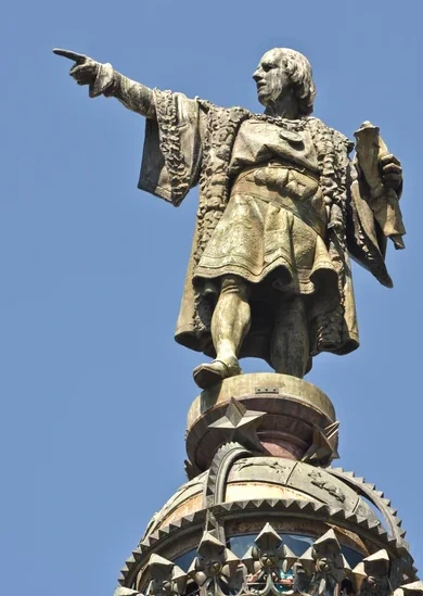 Christopher Columbus Statue - Spain Barcelona Image