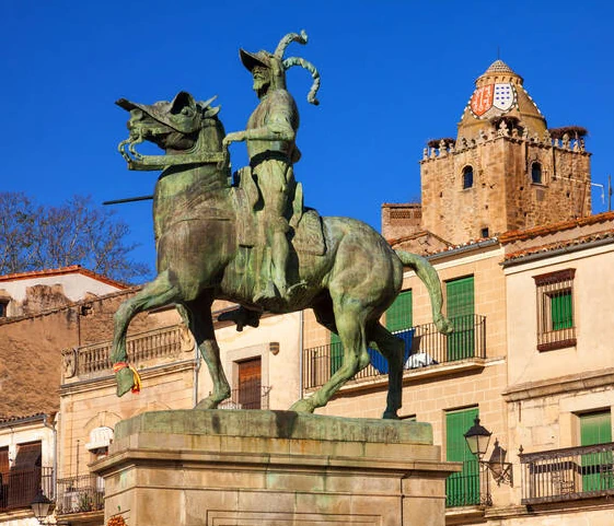 Francisco Pizarro Heykeli - İspanya Trujillo Görseli