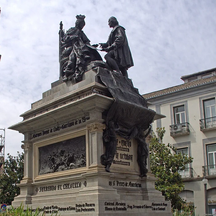 Catholic Isabella and Christopher Columbus Monument Image