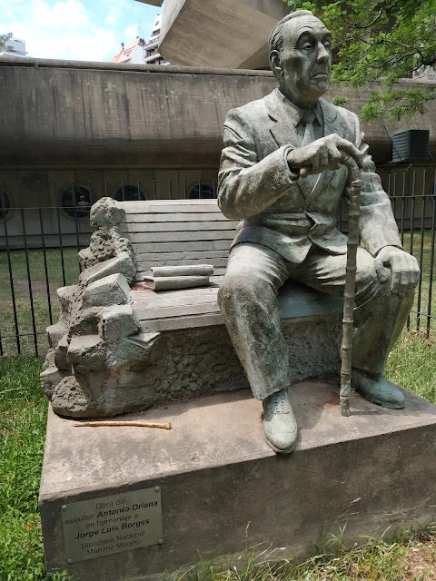 Jorge Luis Borges Statue - Argentina - Buenos Aires Image