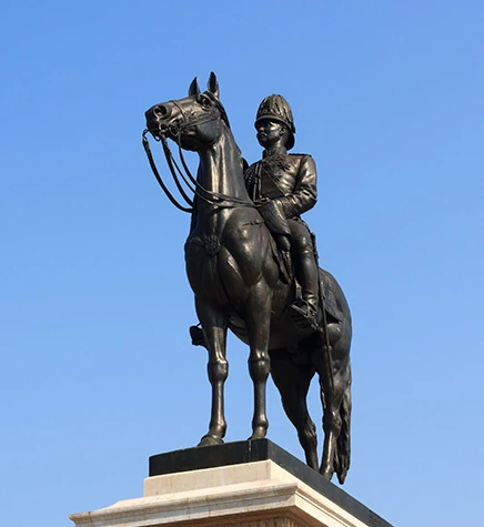 Kral Chulalongkorn Heykeli - Tayland Bangkok Görseli