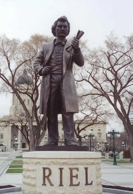 Louis Riel Heykeli - Kanada Winnipeg Görseli
