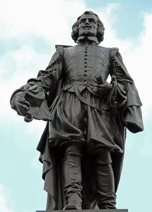 Samuel de Champlain Heykeli - Kanada Ottawa Görseli