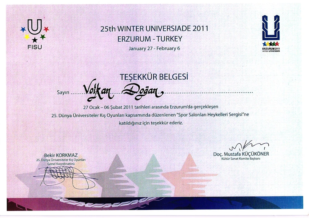 Universiade Erzurum Spor Salonları Heykelleri Sergisi