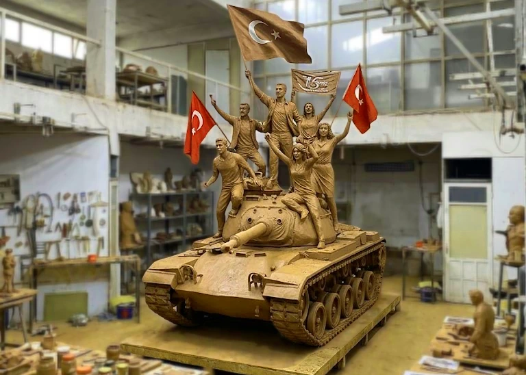 15 Temmuz Heykeli Görseli