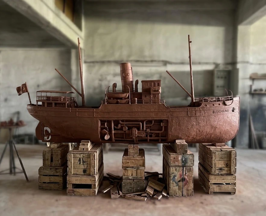 Bandirma Ferry Ship Sculpture Image