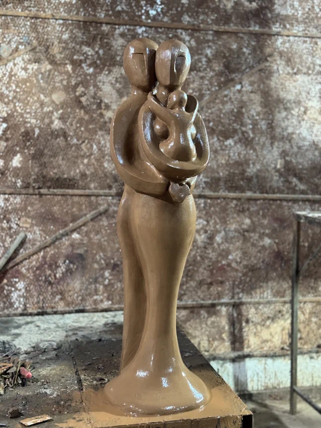 Abstract Sculpture Side Profile View