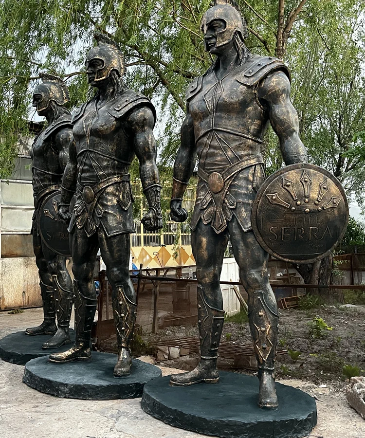 Sparta Heykeli Kurulum Dekoratif Heykeller