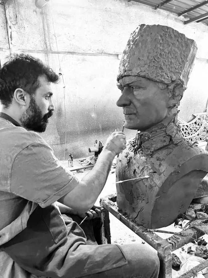 Military Uniformed Bust Installation by Ataturk Sculptures