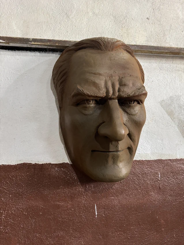 Front view of Ataturk Mask