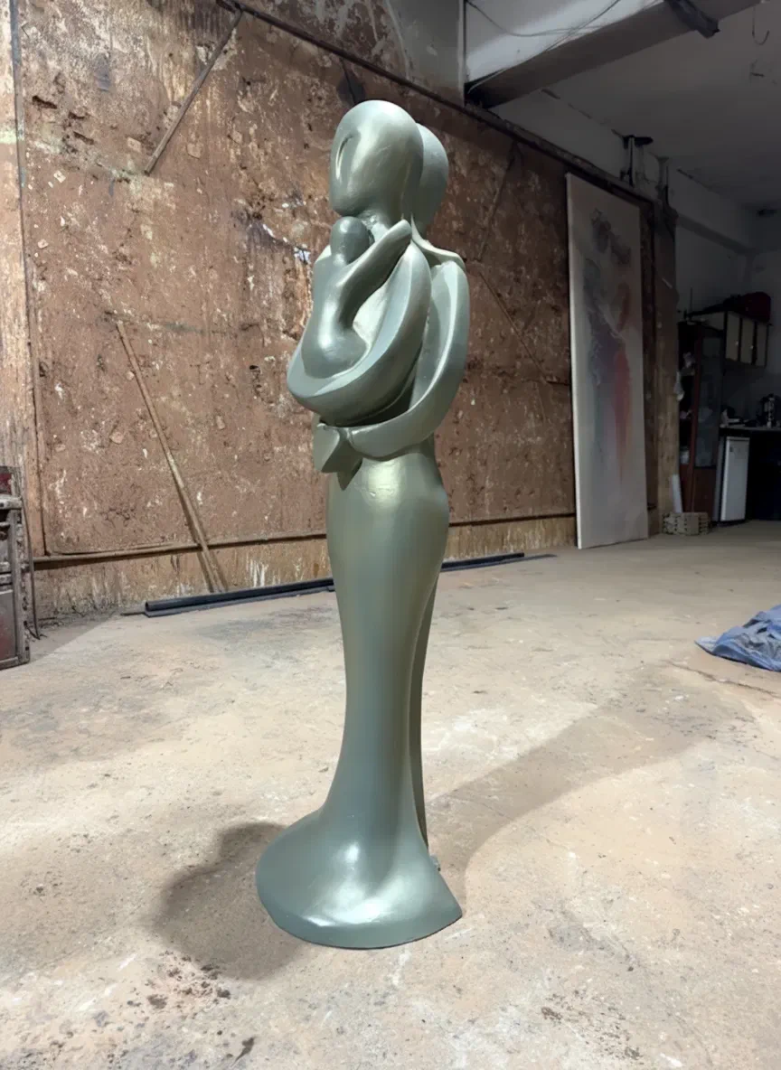 Abstract Sculpture Frontal Detail View