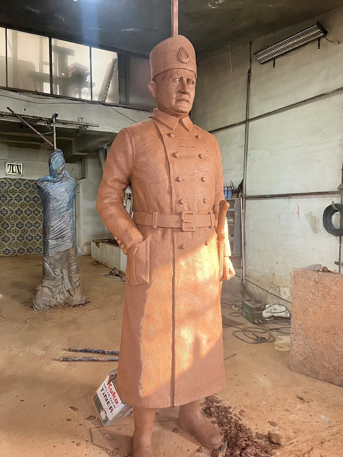 Kazim Karabekir Statue Frontal Detail View