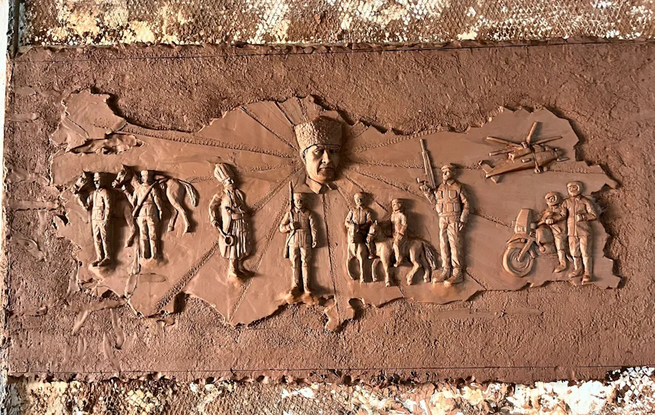 Turkey's Relief Frontal Detail View