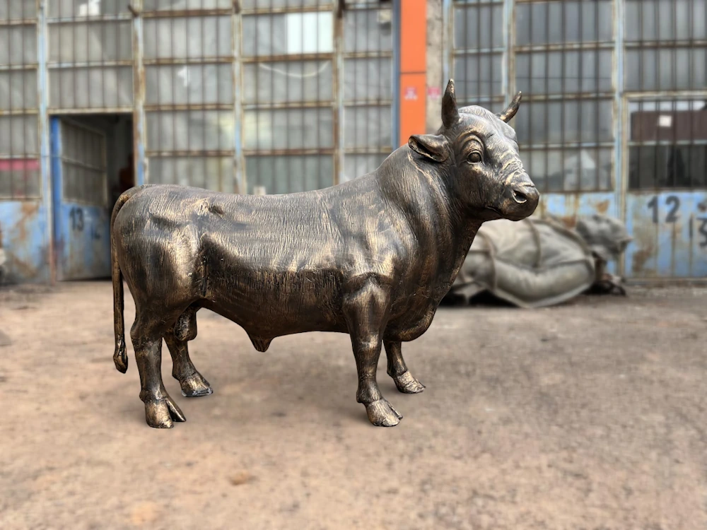 Calf Statue Installation by Animal Sculptures