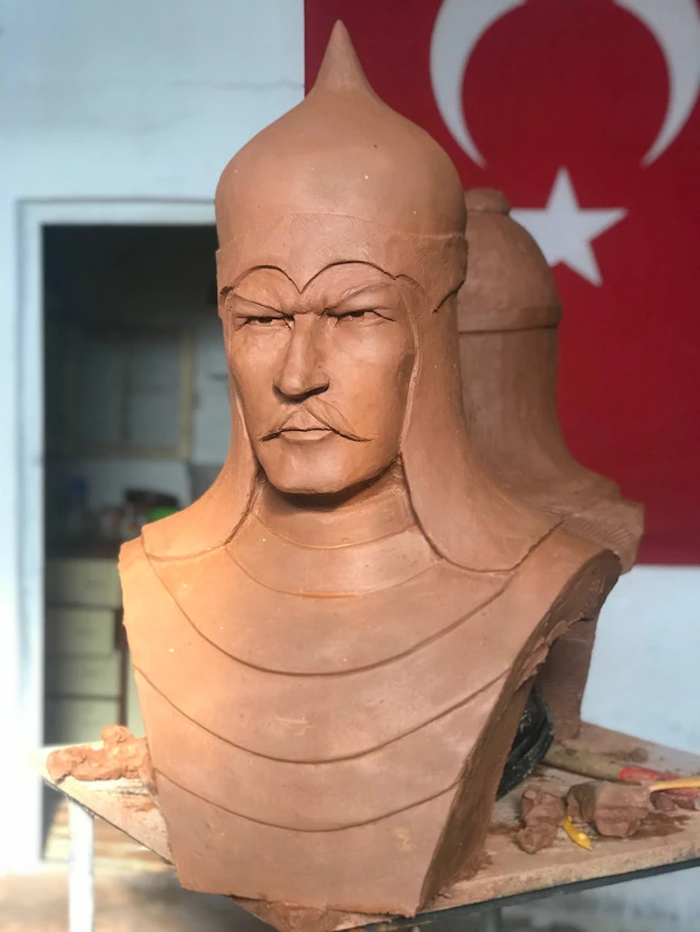 Front view of Seljuk Sculpture