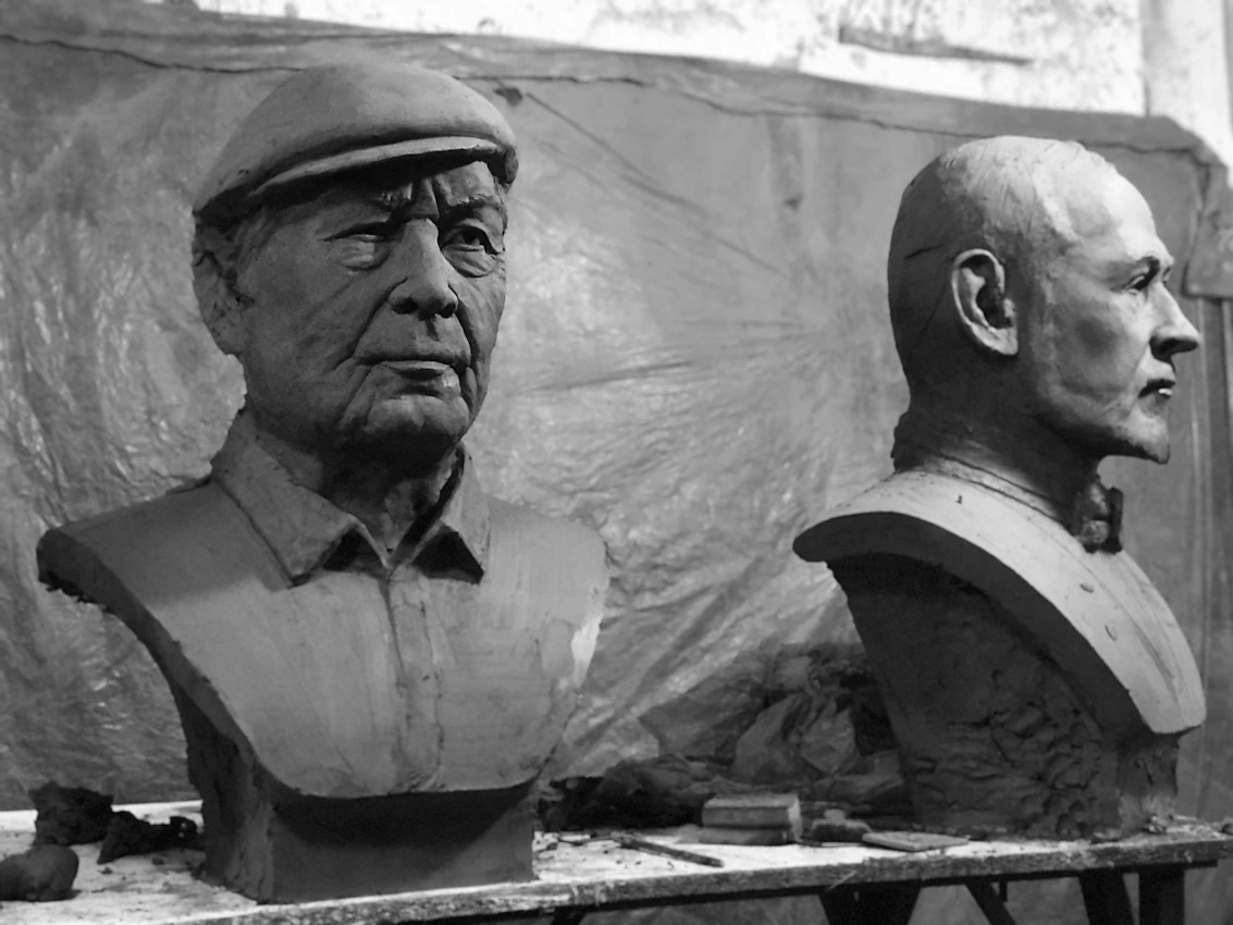 Yasar Kemal Sculpture Installation by Bust Sculptures