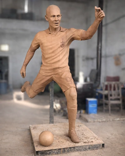 Clay making stage of anthony nwakaeme monument statue