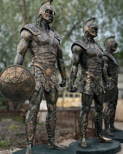 Eski Yunan Tarihinde Yer Alan Sparta Savaşçılarına Ait Heykel