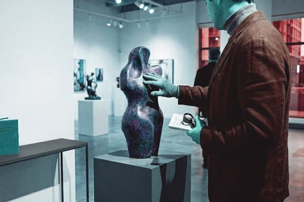 Heykel alan veya yaptıran kişinin figür üzerinde incelemesi