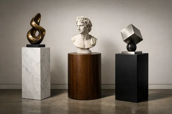 Heykel ve kaide boyut oranlamasını gösteren örnek düzenleme