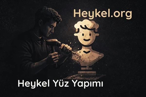 Bülent Ecevit heykelinde yüz bölgesinin el işçiliğiyle yapım video