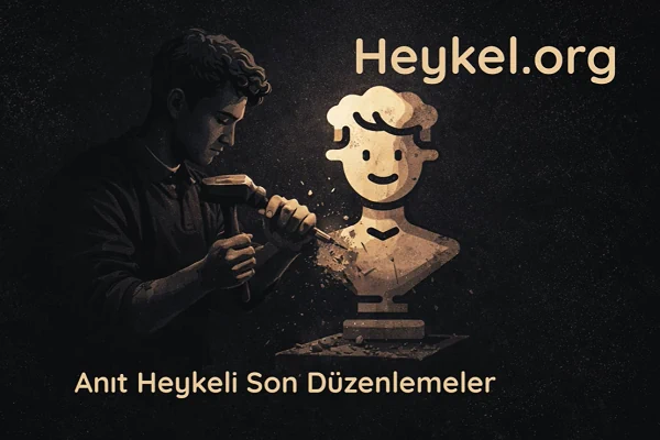 Milli Mücadele asker anıtına son rötuşları yapan heykeltıraş